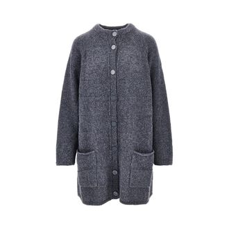 Emporio Armani Alpaca-blend long cardigan Woman S