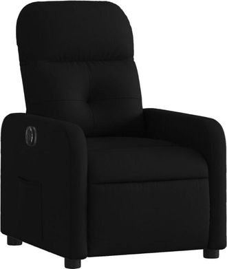 vidaXL Vidaxl - Sillón reclinable eléctrico de tela negro
