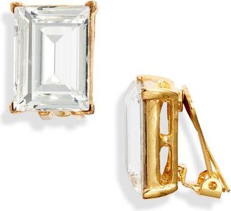 Kenneth Jay Lane Crystal Stud Earrings in Gold at Nordstrom