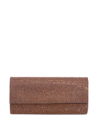 Judith Leiber Clutch Perry con decorazione - Marrone