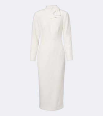 Roland Mouret Ramie and silk jacquard cocktail dress