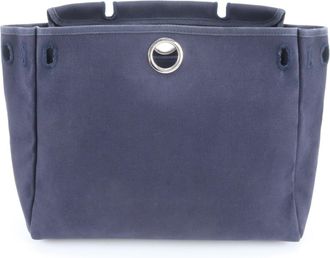 Herm&egrave;s Navy Backpack Shoulder Bag (Pre-Owned)