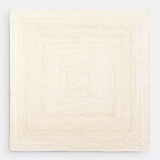 La Redoute Interieurs Vierkant tapijt in bleached jute, Aftas