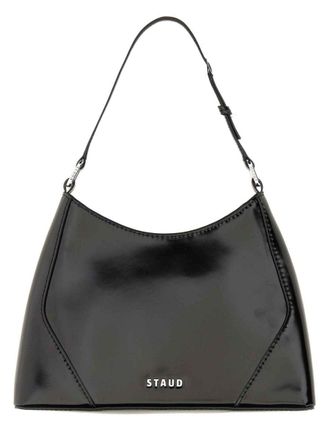 Staud Linda Leather Shoulder Bag - Black