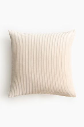 H&M Kissenh&uuml;lle aus Cord - Beige