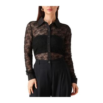 MY ESSENTIAL WARDROBE Overhemden, Dames, Zwart, XL, Wol, Ritamw Shirt