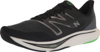 New Balance Mens FuelCell Rebel V3 Running Shoe, Black/Infinity Blue/Vibrant Spring, 10