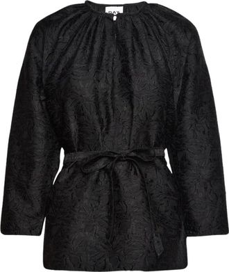 Day Birger Et Mikkelsen Kanten textuurblouse Elegante stijl - Dames - Blouses - Zwart - M - Denim - Overhemden