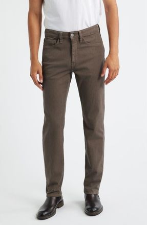 34 Heritage Charisma Relaxed Straight Leg Twill Pants in Coffee Diagonal at Nordstrom, Size 44 X 34