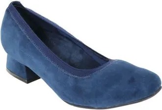 David Tate Fab Square Toe Pump in Navy Suede at Nordstrom, Size 10.5