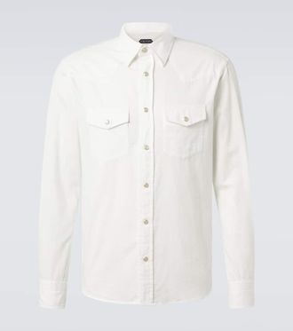 Tom Ford Camicia in popeline di cotone