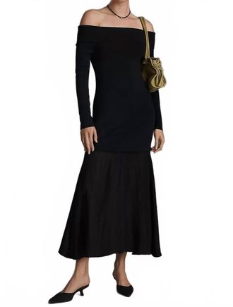 Astr Lydia Dress In Black