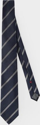 Brunello Cucinelli Men & apos;s Regimental Stripe Silk Tie