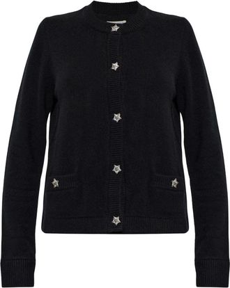 Zadig&Voltaire Cardigan Marcya in Cashmere - - Knitwear - Donna - Nero - S