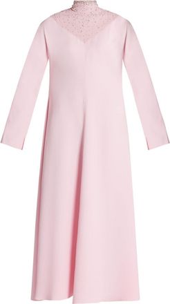 Versace crystal-embellished silk gown - women - Silk - 44 - Pink