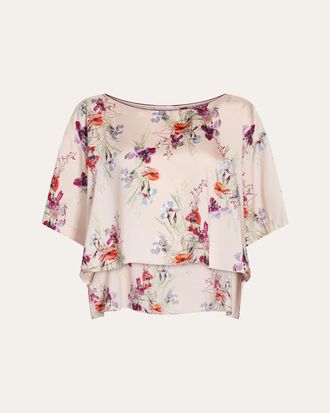 Cinq &agrave; Sept Alba Iris Bouquet Top