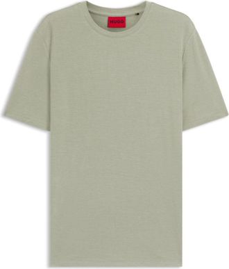 HUGO BOSS Slub-interlock T-shirt in a slim fit