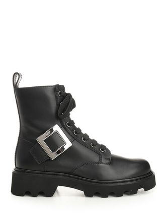 Roger Vivier Rangers Boots Black