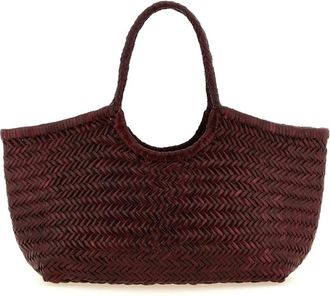 Dragon Diffusion Bolso Tote de Piel Tejida - Bags - Mujer - Rojo - ONE SIZE