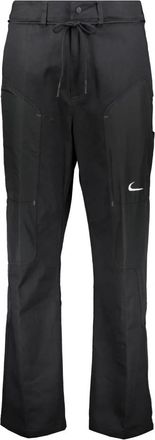 Nike Off-White Techno Track Broek - Heren - Trainingsbroeken - Zwart - S - Katoen - Fitness
