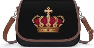 Generic Kings & Crowned Fashion Womens Crossbody Bags Novelty Handbag Shoulder Bag Purse