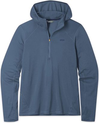 Stio Mens Trax Power Grid Half Zip Hoodie