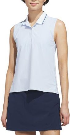 adidas Performance Sleeveless Polo in Crystal Sky at Nordstrom Rack, Size Medium