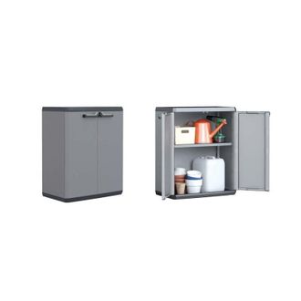 KIS Armario Keter Bajo Con 1 Estante Regulable 68x39x83