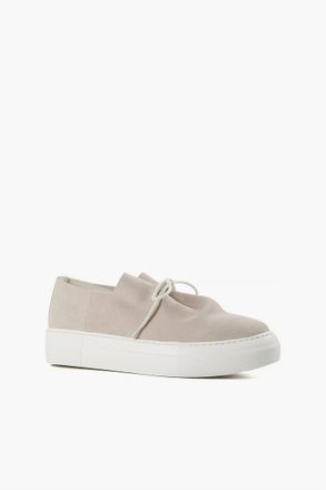 All Black Womens Gathered Sneaker In Grey