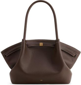 JW PEI Large Hana Faux Leather Tote in Dark Brown at Nordstrom
