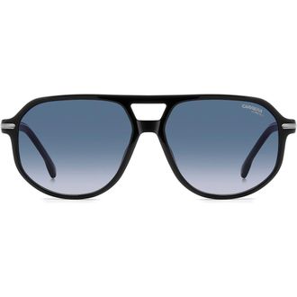 Carrera 59mm Gradient Navigator Sunglasses in Black/Blue/Dark Blue Sf at Nordstrom