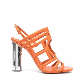 Ferragamo 105Mm Mirrored-Heel Sandals