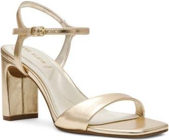 Anne Klein Beata Ankle Strap Sandal in Light Gold at Nordstrom, Size 8.5