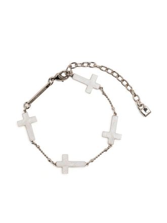 Dsquared2 Jesus cross bracelet - men - Metal - One Size - Silver