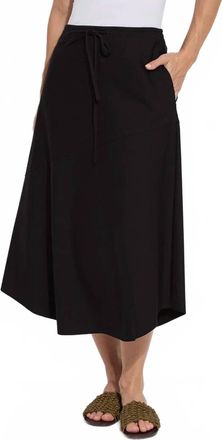 Lyss&eacute; Nora Drawstring Midi Skirt In Black
