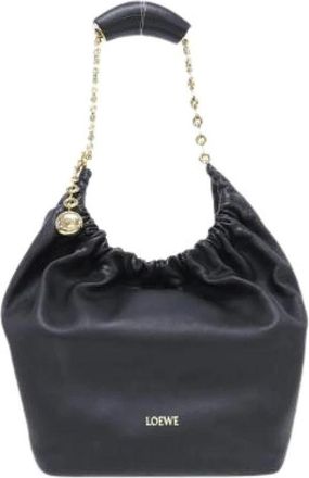 Loewe Pre-owned Squeeze Small Lamb Shoulder Bag - - Pre-owned - Donna - Nero - ONE SIZE