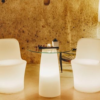 Monacis Poltrona Outdoor Da Giardino In Resina Con Led Rgb E