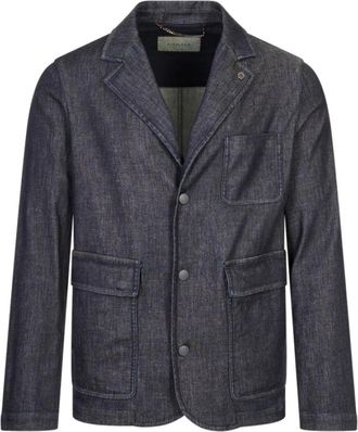 Canali Giacca - Heren - Blazers - Blauw - M - Jassen