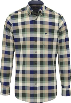 Fynch-Hatton Karohemd FYNCH-HATTON, Damen, Gr. 4XL, N-Gr, schwarz ivy, Jersey, Obermaterial: 100% Baumwolle, kariert, normal h&uuml;ftbedeckend, Rundhals, Hemden Karohe