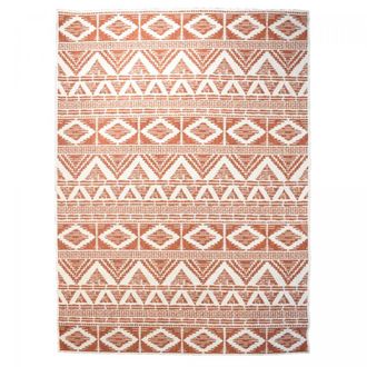 Un amour de tapis Alfombra de exterior, kilim rojo reversible 280x380