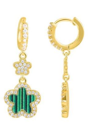 Adornia Clover Drop Earrings in Green at Nordstrom Rack