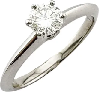 Tiffany & Co. Silver Platinum 950 Band Ring (Pre-Owned)