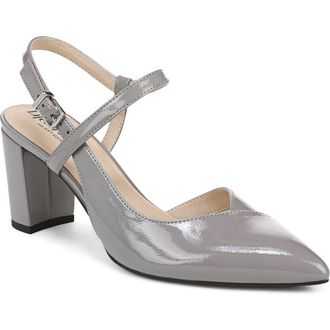 Life Stride Raelynn Slingback Half dOrsay Pointed Toe Pump in Ultimate Grey at Nordstrom, Size 9.5