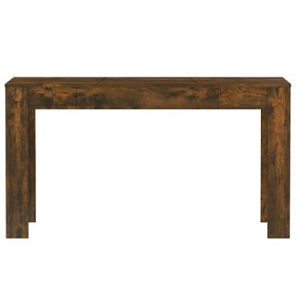 Berkfield Home Decorative Dining Table Smoked Oak 140x74.5x76 cm Engineered Wood in Brown