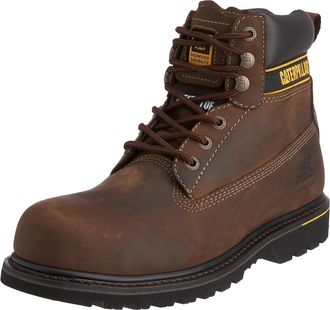 CAT Cat Footwear Mens Holton Work Boots, Brown Dark Brown, 13 UK