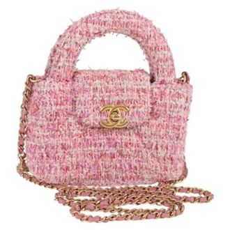 Chanel Pre-owned Leather chanel-bags - Dames - Vintage Handtas - Roze - ONE Size - Leer - Vintage
