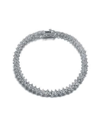 Genevive Silver Cz Bracelet