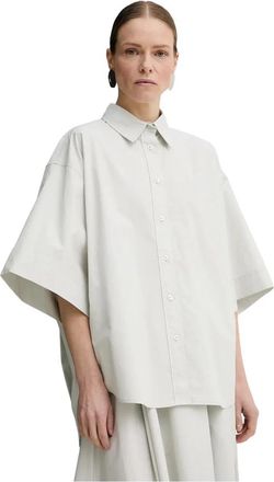 Remain Katoenen Shirt - Dames - Overhemden - Grijs - XS - Katoen - Overhemden