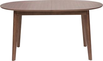 Miliboo Mesa De Comedor Ovalada Extensible De Madera Oscura Nogal L150-200 Cm Ansel