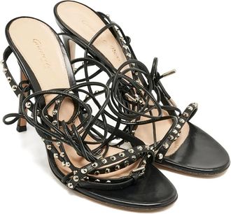 Gianvito Rossi Sandali con borchie - Nero
